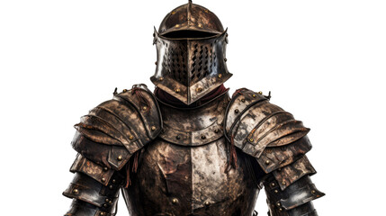 photograph of a weathered knight's armor