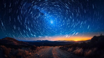 Wall Mural - sky and  Star at night