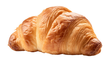 Wall Mural - croissant isolated on transparent background cutout