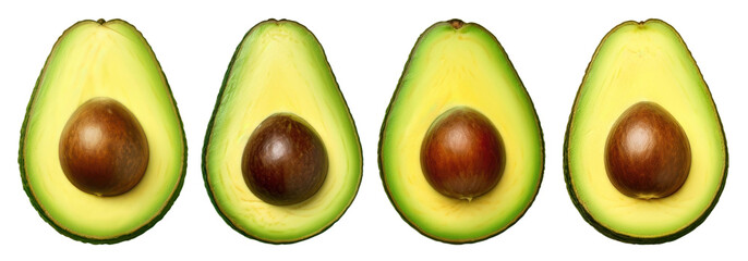 Sticker - Avocado vegetable png cut out element set