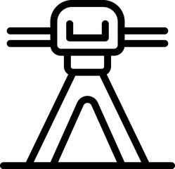 Poster - Simple icon of a transformer on a pole connecting with electric power line