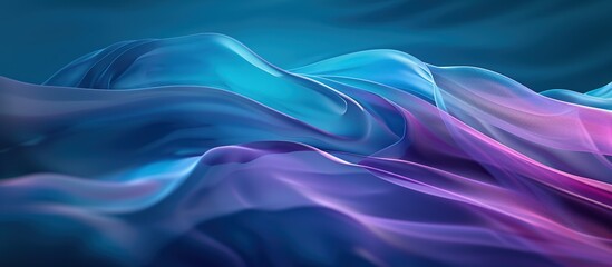 Wall Mural - wavy colorful gradient abstract background