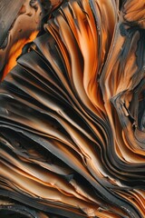 Poster - Close-up shot of a wooden surface with natural grain and texture