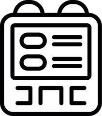 Poster - Electronic device with buttons showing new modern technology for communication