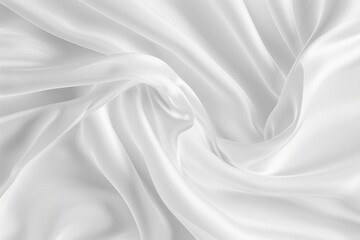 Poster - A close-up view of white fabric with intricate texture and pattern