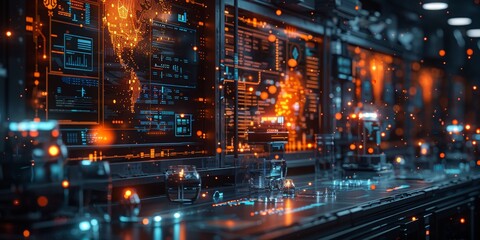 technology holograms and abstract