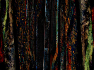 Wall Mural - abstract art texture. Colored boards. Modern creative art