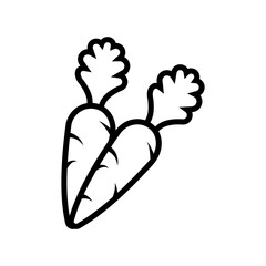 Poster - Carrot Vegetable Icon Ideal for Nutrition and Healthy Eating Illustrations