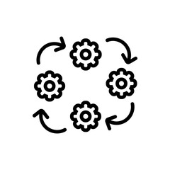 Poster - Supply Chain Icon Perfect for Logistics and Inventory Management Designs