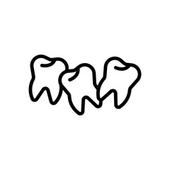 Poster - Crooked Teeth Icon Ideal for Dental and Orthodontic Illustrations