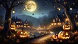 © Frantisek - halloween background with pumpkin
