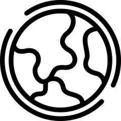 Poster - This simple icon of planet earth represents global business and international trade