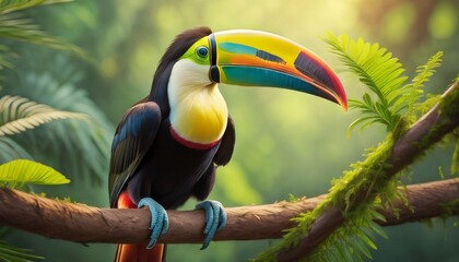 Canvas Print - toucan on a branch