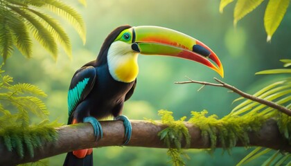 Canvas Print - toucan on a branch