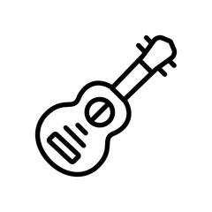 Poster - Ukulele Icon Ideal for Music and Hawaiian Culture Illustrations