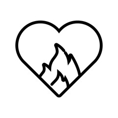 Poster - Passion Heart Icon Perfect for Love and Motivational Themes