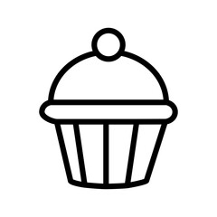 Poster - Muffin Icon Perfect for Bakery and Dessert Designs