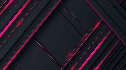 Wall Mural - abstract background with glowing pink lines