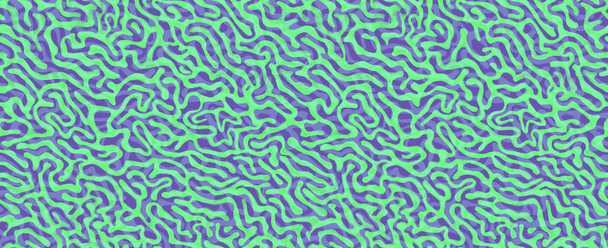 Coral Curls - Green  Blue - Digital Papers I Seamless Fabric Pattern | Scrapbook Paper | Paper Set | Printable Designer Background