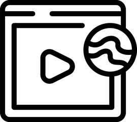 Poster - Website showing live streaming video content from around the world