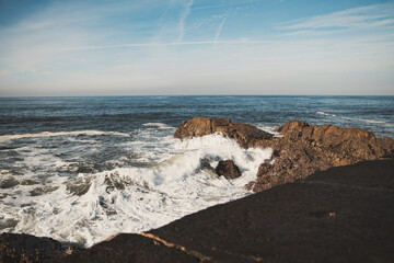 ocean waves by the beach