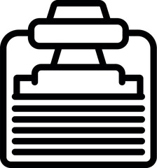 Poster - Clipboard with blank paper is representing taking notes, writing down ideas, creating to do list, planning
