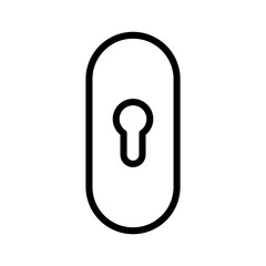 Poster - Key Hole Icon Ideal for Security and Lock Themes