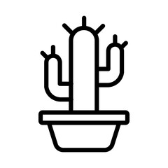 Poster - Cactus Icon Ideal for Desert and Botanical Themes