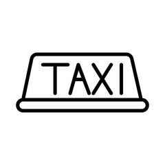 Poster - Taxi Lamp Icon Ideal for Transportation and Urban Designs