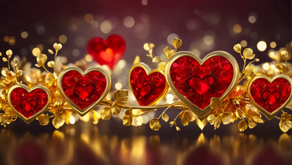 beautiful heart, golden card