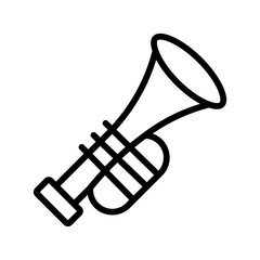 Poster - Trumpet Icon Ideal for Music and Brass Instrument Themes
