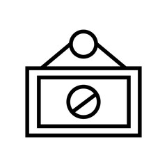 Aufkleber - Closed Sign Icon Perfect for Business and Storefront Designs