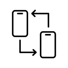 Poster - Data Transfer Icon Ideal for Technology and Networking Designs
