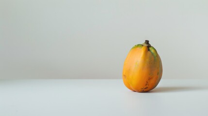 Aufkleber - A ripe fruit sits on top of a white table, perfect for serving or display