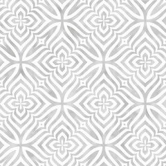 Wall Mural - Washed Out Floral Grid Pattern