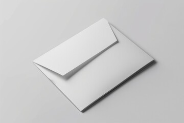 Aufkleber - Two white envelopes placed on a gray surface, ready to be opened or sent