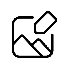 Poster - Edit Image Icon Ideal for Graphic Design and Photo Editing