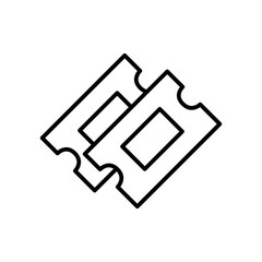 Poster - Cinema Ticket Icon Perfect for Movie and Entertainment Designs