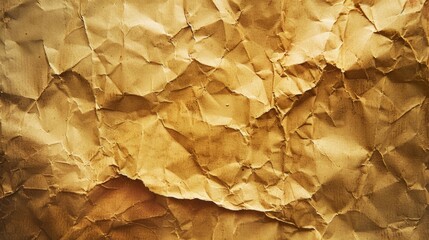 Poster - A close-up shot of a piece of brown paper with intricate details and textures