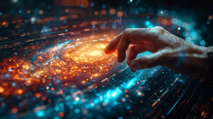 Poster - A holographic math tutor explains complex concepts with a fingertip interaction.