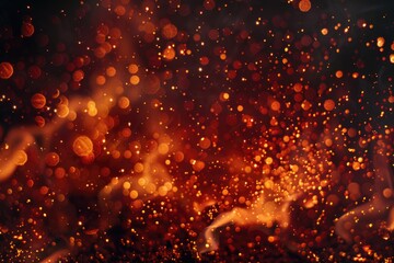 Poster - A blurry image of flames with many lights, suitable for use in scenes where a warm glow is needed