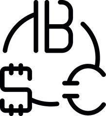 Poster - Currency exchange showing bitcoin converting to us dollar and euro with arrows forming a circle