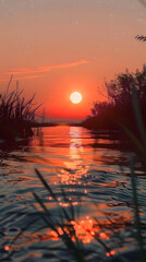 Wall Mural - sunset astronomy outdoors nature.