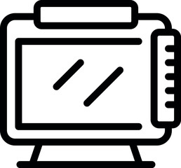 Poster - Electronic device with screen and buttons showing modern technology for communication