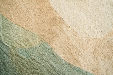 Poster - Background image featuring a wrinkled paper texture forming a diagonal line. The paper texture features green and beige colors