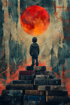 Design a graphic book cover about Raising A Child With ADHD.