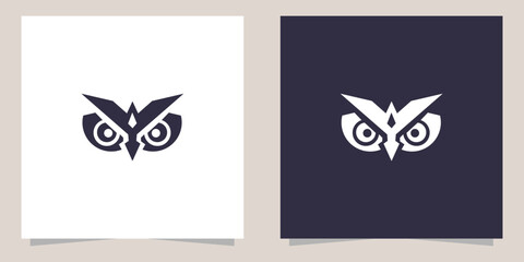 Wall Mural - owl logo design vector