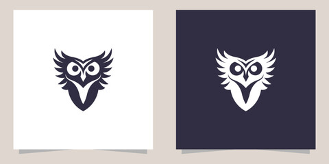 Wall Mural - owl logo design vector