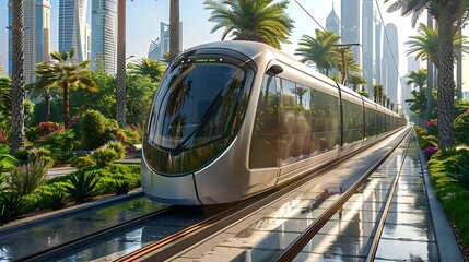 Sticker - Sustainable travel in Qatar: Education City Tram