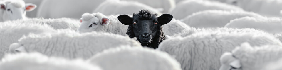 A black sheep. Uniqueness concept